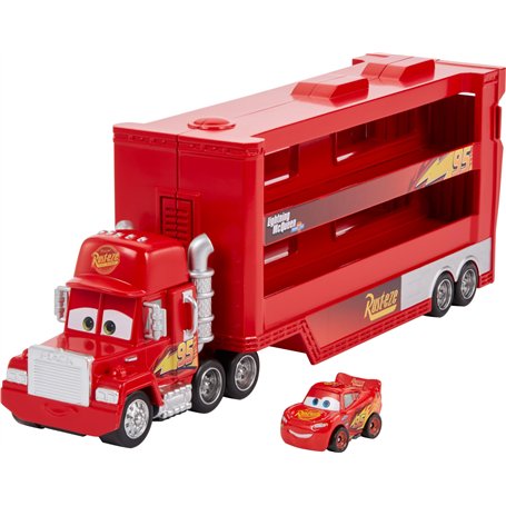Mattel Disney Pixar Cars Camion Transporteur Mack pour transporter jusqu'à 18 mini-véhicules