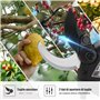 Laecabv Ciseaux de taille électriques de 40 mm progressifs ciseaux de taille à batterie téflon revêtus lames pour olive, vignobl