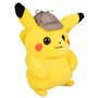 Bandai - Pokémon - Film Détective Pikachu - Peluche Détective Pikachu - Peluche 20 cm toute douce de Pikachu avec sa casquette -
