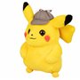 Bandai - Pokémon - Film Détective Pikachu - Peluche Détective Pikachu - Peluche 20 cm toute douce de Pikachu avec sa casquette -