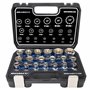 Douilles multi-empreintes Gear Lock 1/2" I 8-32 assortiment outillage Torx intérieur extérieur I kit de 19 pièces