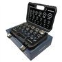Douilles multi-empreintes Gear Lock 1/2" I 8-32 assortiment outillage Torx intérieur extérieur I kit de 19 pièces