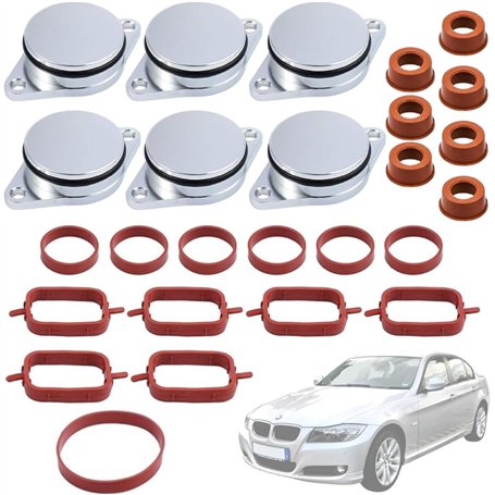 Twowinds - Bouchon Collecteur Admission (32mm) Compatible avec BMW E39 E46 E60 E63 E64 E82 E88 E90 E92 E93 X3 X5 E87 X6 - Suppri