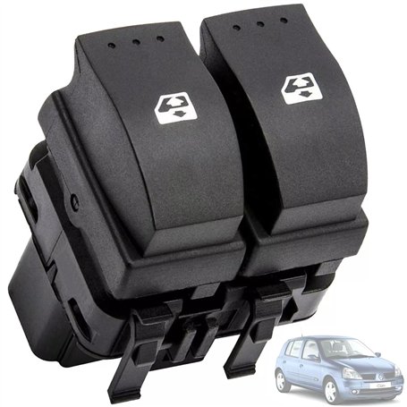 Twowinds - Interrupteur Lève-vitre Compatible avec Renault Clio 2