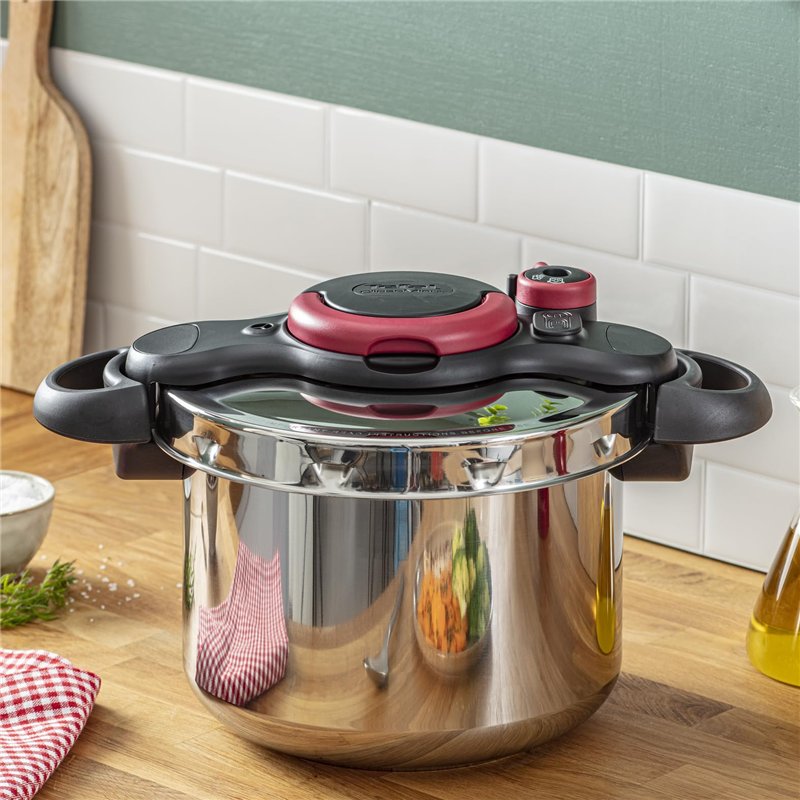 Image secondaire de Tefal Clipso Minut Easy Pressure Cooker, Stainless Steel, 6 Litre