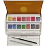 Sennelier Boîte de Peinture Aquarelle Extra-Fines,14 Demi-Godets,Made in France