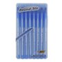 Ballpoint pens - medium blue 1 mm - Round Stic - 8 pieces