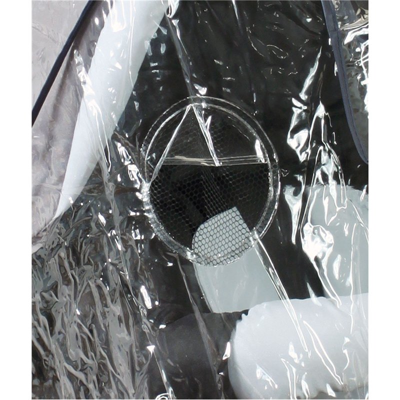 Image secondaire de Bambisol Habillage de Pluie pour Poussette Double avec Canopy Transparent