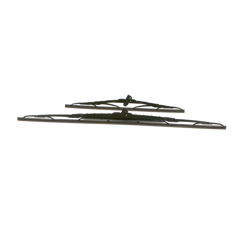 Image secondaire de Bosch Balais d'Essuie–Glace Plats Conventionnel Twin Spoiler 653S, Longueur: 650mm/400mm – 1 Paire de Balais avant