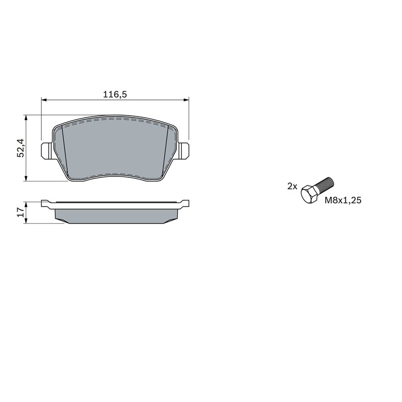 Image secondaire de Bosch BP936 - Plaquettes de Frein Avant pour Voiture - Qualité Bosch - Réduction du Bruit et de la Poussière - Certifié ECE-R90 