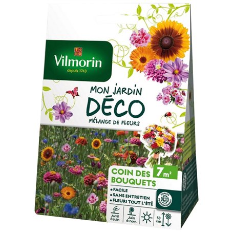 Vilmorin 5858007 Pack de Graines Mélange de Fleurs Coin des Bouquets 7 m² Multicolore