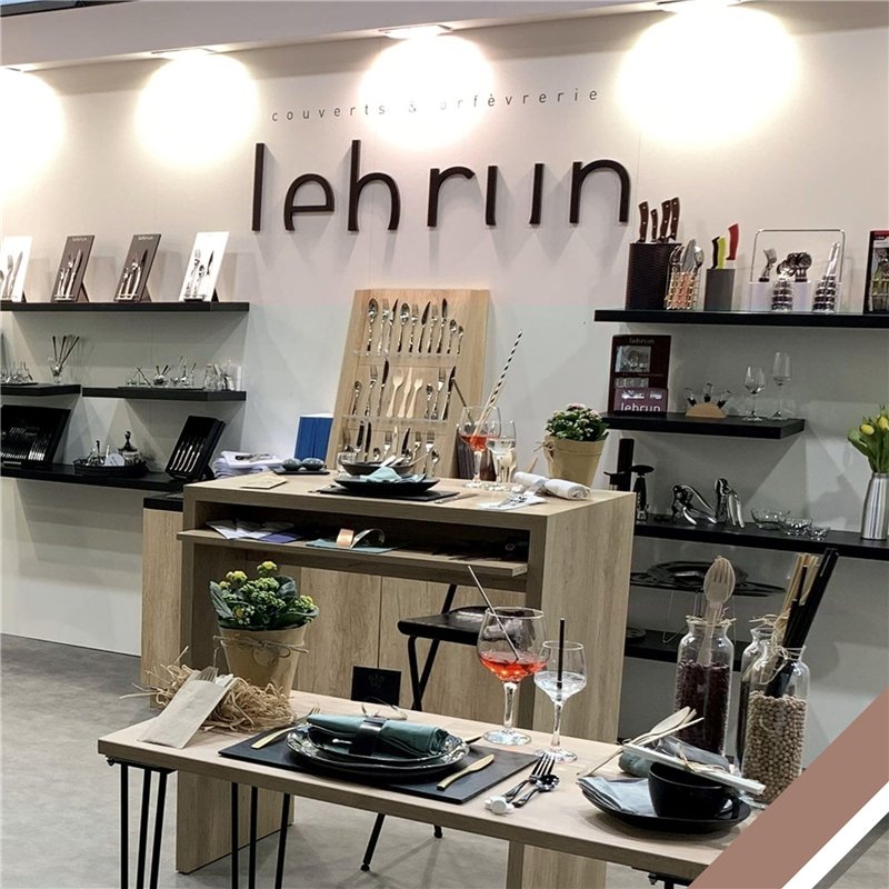 Image secondaire de Lebrun Couverts – Service Mini Cocottes 9 Pièces – 4 Mini Cocottes – 4 Cuillères Mixtes – Plateau Ardoise + Poignées en Métal – 