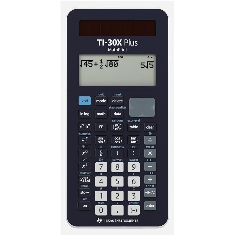 Texas Instruments TI 30X Plus MathPrint - Calculatrice Scientifique (4 lignes),
