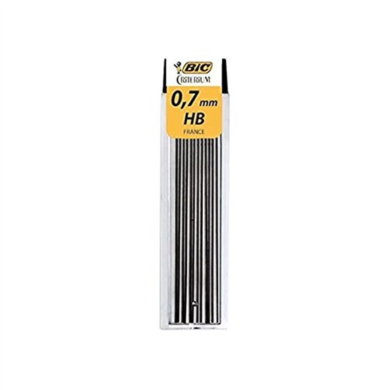 Image secondaire de BIC Lot de 3 Etuis de 12 mines pour porte-mines Critérium 0,7 mm HB