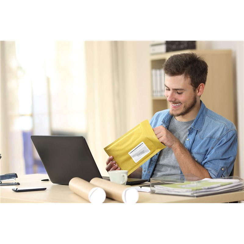 Image secondaire de AGIPA 119007 - 3300 Etiquettes adhésives blanches A4 MU - 70 x 25 mm - Impression : laser, copieur, jet d'encre - Fabriqué en Fr