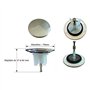 Nicoll - Clapet INOX diamètre 70 mm pour vidage Baignoire - NICCL0411916