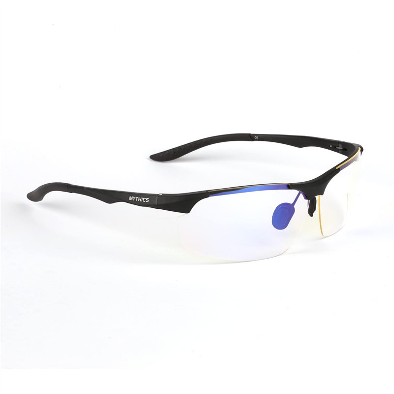 Image secondaire de Konix Mythics Lunettes de Protection pour Console PS4 - Verres Jaunes Anti lumière Bleue - Noir