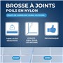 STARWAX Brosse à Joints - 1x - Idéale pour Récurer les Joints de Carrelage, les Recoins et les Angles Grâces a sa Tête étroite -