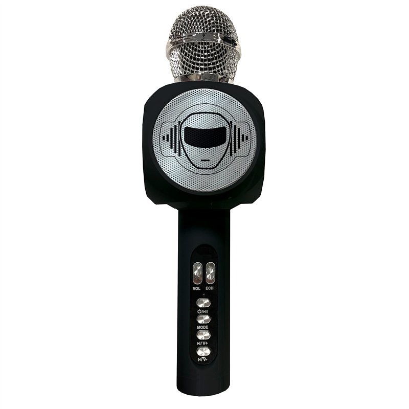 Lexibook, Microphone sans Fil avec Enceinte et lumières, Bluetooth®, Fonction Changement de Voix, Effets Lumineux, Port Micro SD