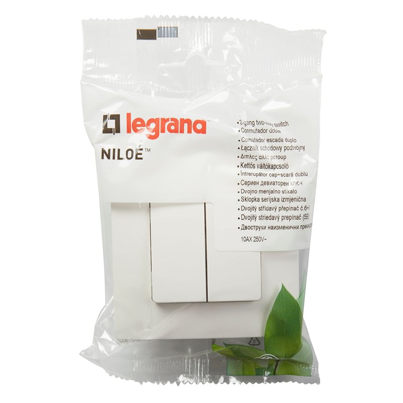 Image secondaire de Legrand 396471 Commutateur double NL BL MONOBLOC