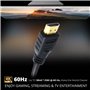 Dragon Trading® Câble HDMI pour console Compatible with Sony PlayStation 4, PS4 Pro et PS4 Slim