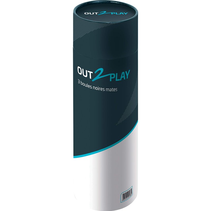 Image secondaire de WDK PARTNER 3 Boules DE PÉTANQUE Noires Mat STRIEES 720G, Noir