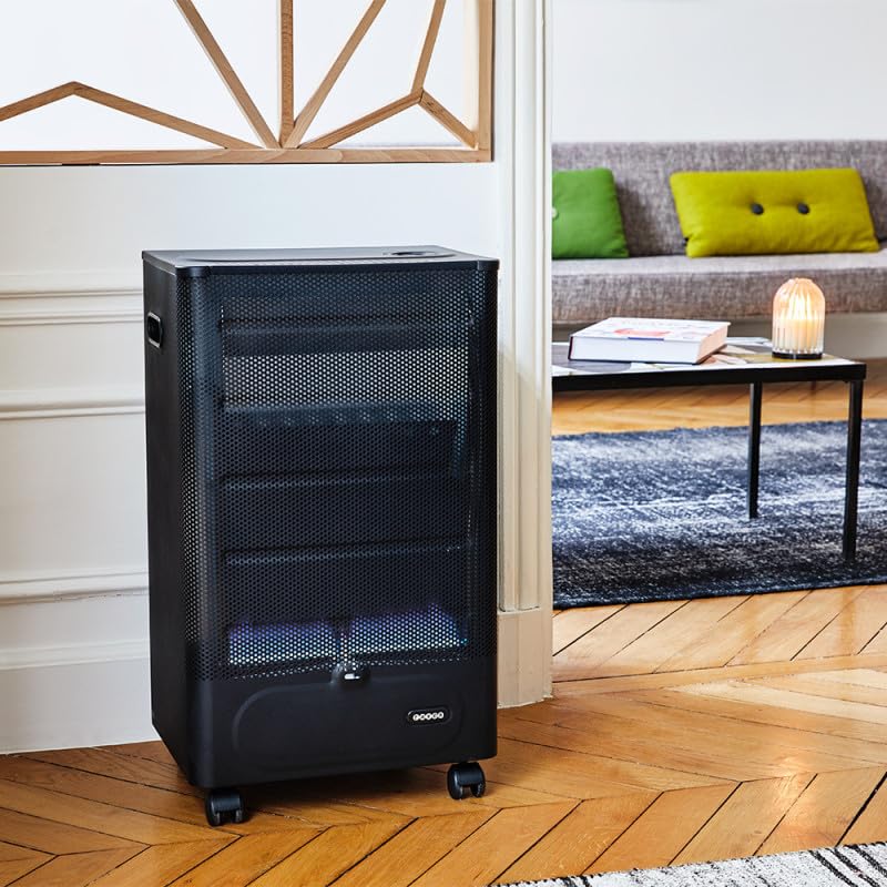 Image secondaire de FAVEX - Chauffage d'appoint à gaz Praha Blue Flame Équipé - Prêt à l'emploi livré avec tuyau et détendeur - Intérieur - Brûleur