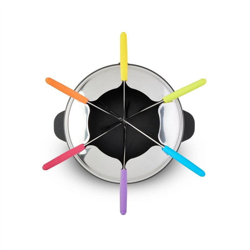 Image secondaire de Livoo DOC106 Appareil à Fondue 6 Personnes | Capacité 1,6 L | 6 Fourchettes incluses | Thermostat Réglable | 500 Watts