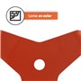 GREENSTAR - Lame 3 Dents Débroussailleuse - Spéciale Mulching - Largeur de Coupe : 300 mm - Epaisseur 4 mm - Alésage - 25,4 mm