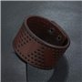 ZENSE - Bracelet force homme biker ou motard en cuir ajustable marron ZB0326