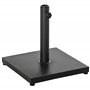 Outsunny Pied de Parasol Base de lestage Parasol carré dim. 40L x 40I x 43H cm Poids Net 13 Kg Ciment métal Noir