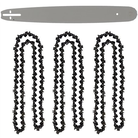 GT Garden Guide 20 Pouces (50 cm) avec Lot de 3 chaînes 76 maillons pour tronçonneuse