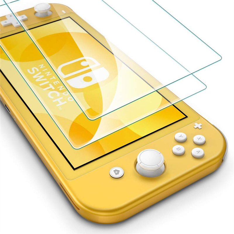 Image secondaire de PHONILLICO Verre Trempé pour Nintendo Switch Lite [Pack de 2] Film Protection Resistant Vitre Protecteur Anti Rayure