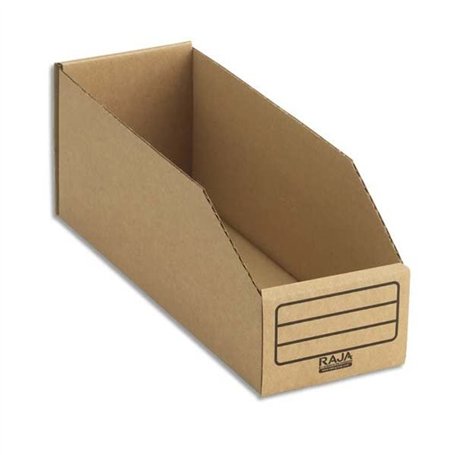 EMBALLAGE Paquet de 50 bacs … bec de stockage en carton brun - Dimensions : L10