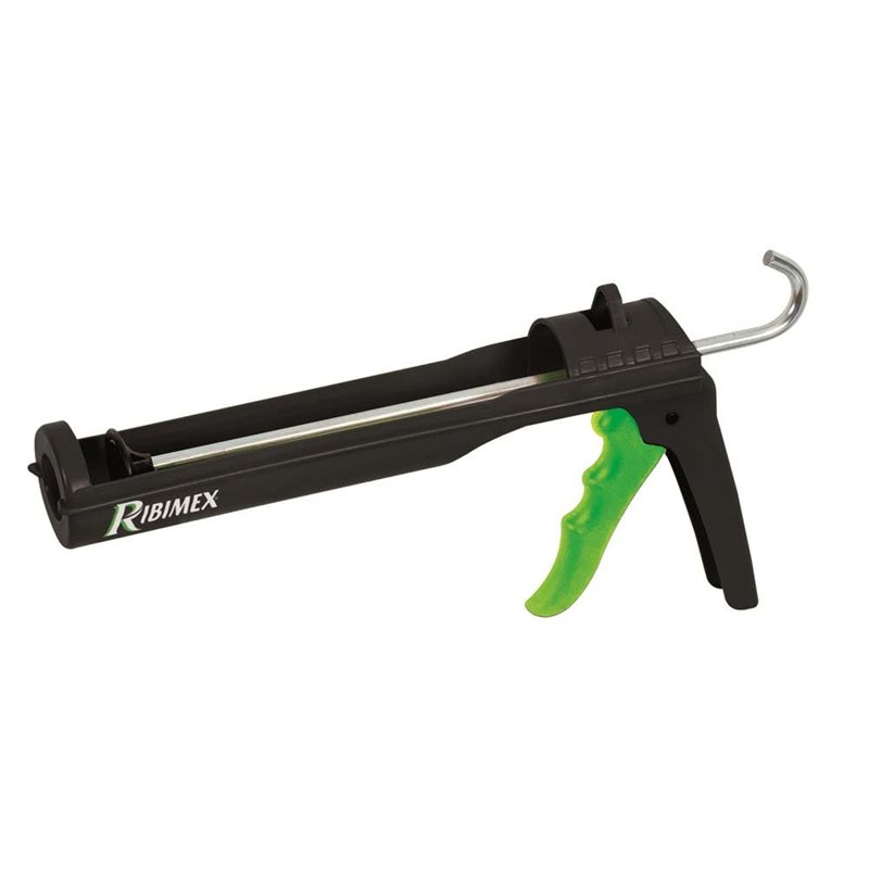 Ribimex Pistolet pour silicone et scellants manuels, en plastique léger et résistant, convient également aux cartouches de colle