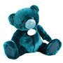 Doudou et Compagnie - Ours En Peluche Paillettes - 37cm - Bleu Canard- Ours Collection - DC3591