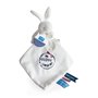 Doudou et Compagnie - Sac à Doudou Lapin UNICEF - 10 Cm Blanc - Idée Cadeau de Naissance Fille et Garçon - Garantie Doudou Perdu