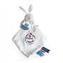 Doudou et Compagnie - Sac à Doudou Lapin UNICEF - 10 Cm Blanc - Idée Cadeau de Naissance Fille et Garçon - Garantie Doudou Perdu