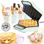 ScrapCooking - Bubble Waffle Factory - Machine à Gaufres Bulles de Hong Kong - Gaufrier Électrique pour Egg Waffles Boules Pâtis