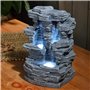 Zen'Light - Fontaine d’Intérieur Grand Canyon - Cascade Nature Effet Pierre - SCFR 150, Gris, 19 x 24 x 32 cm