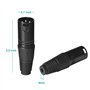 X10 Prise XLR 3 Broches Male à Souder Fiche Connecteur Soudure Audio pour Ecouteurs Guitare Chaîne HiFi Microphone Casque - ADAP