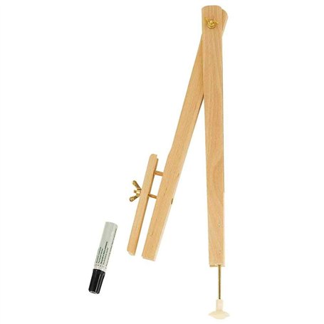 WONDAY Compas porte marqueur en bois pour tableau L 40 cm