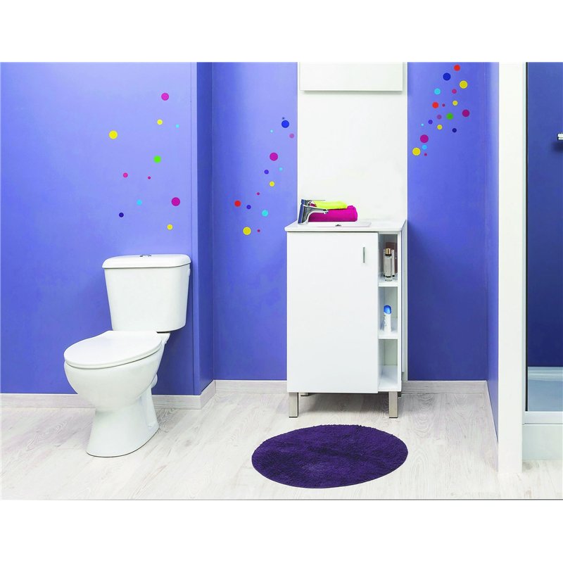 Image secondaire de ONDÉE, Pack WC ECO avec bride SV H71, 4xl36x65, 8cm, Cuvette H38, 8cm, Abattant en ABS blanc, Mécanisme de chasse 3/6L, Robinet 