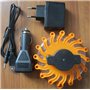 Balise de signalisation Pro gyrophare Pro 16 LEDs Orange Rechargeable LEDwarning, aimantée et Flottante Vendeur et Stock en Fran