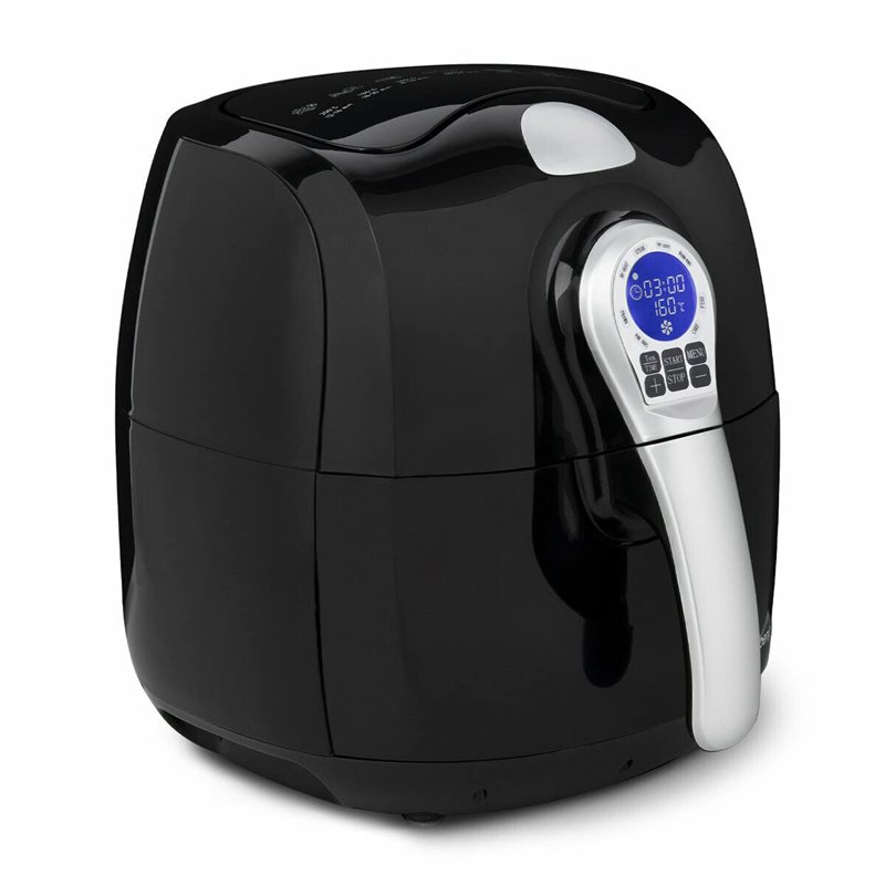 H.Koenig Friteuse électrique sans Huile FRY700 2,5L Multifonction Compacte Airfryer Air chaud, 80% de graisse en moins, 8 progra