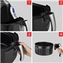 H.Koenig Friteuse électrique sans Huile FRY700 2,5L Multifonction Compacte Airfryer Air chaud, 80% de graisse en moins, 8 progra
