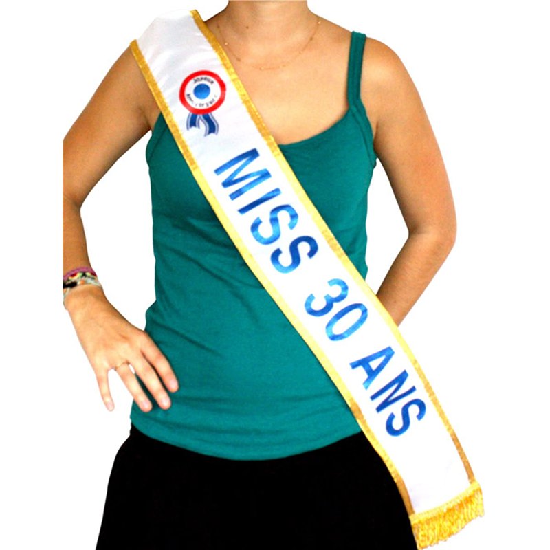 Générique Echarpe Miss 30 Ans - Bleu - One-Size