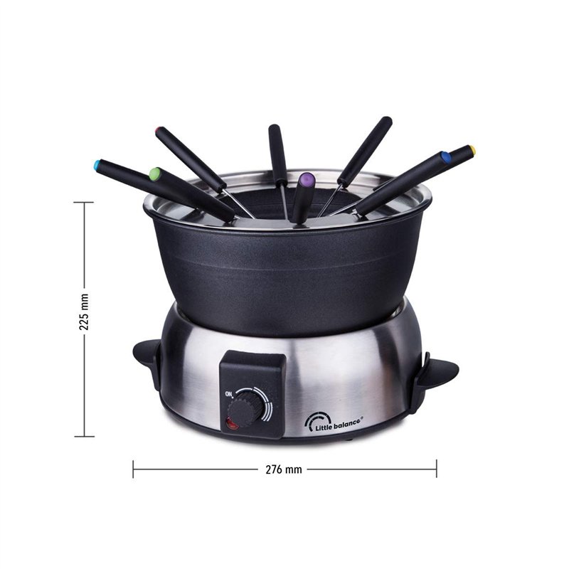 Image secondaire de LITTLE BALANCE 8386 Gourmet 8 Appareil à Fondue, INOX brossé Premium