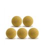 CAAA Lot de 5 balles de Baby-Foot BONZINI Jaunes en liège
