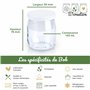 DIY Creation - Lot de 12 Pots de Yaourt en Verre avec couvercles hermétiques - Yaourtière Seb Multidélices, Thermomix, Cookeo - 